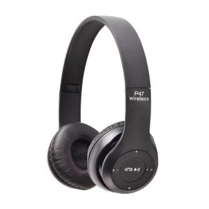 Casque Bluetooth Multi-Fonction P47-Noir