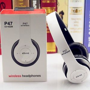 Casque Bluetooth Multi-Fonction P47-Blanc