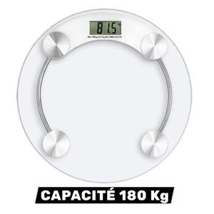 Pèse-personne électronique Balance De Poids Corporel Numérique Transparent - Rond