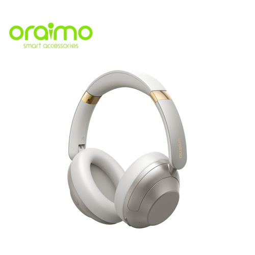 Oraimo Casque sans fil BoomPop Pro avec réduction de bruit hybride - Blanc