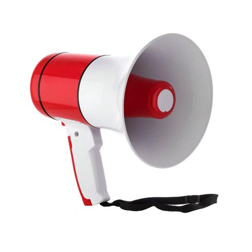 Leadder Mégaphone 20W - Batterie Bonne Autonomie -  Rouge