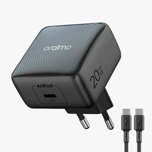 Oraimo PowerCube 20 Chic OCW-5201E-CL55 – Chargeur Rapide 20W Type-C vers Lightning - Noir