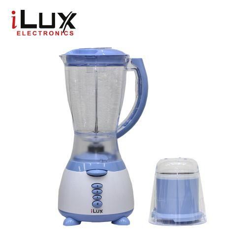 Ilux Blender &amp; Grinder - 2 En 1 - LX-309 - Bol 1.5 L - Blanc/bleu