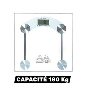 Pèse-personne électronique Balance De Poids Corporel Numérique Transparent - Rectangle