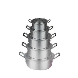 Jeux De Casserole Aluminium Cooking Pot - 5 Pièces - Inox