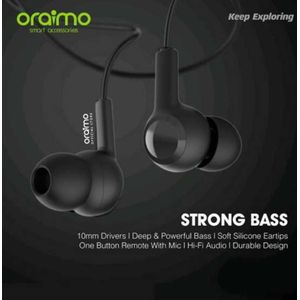Oraimo Écouteurs Filaires - HALO 4 OEP-E26 - Super Bass - Noir
