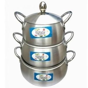 Casserole Kedjenou - 3 Pièces - Argent