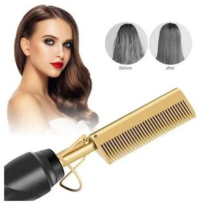 Brosse à Lisser Peigne Chauffante Électrique