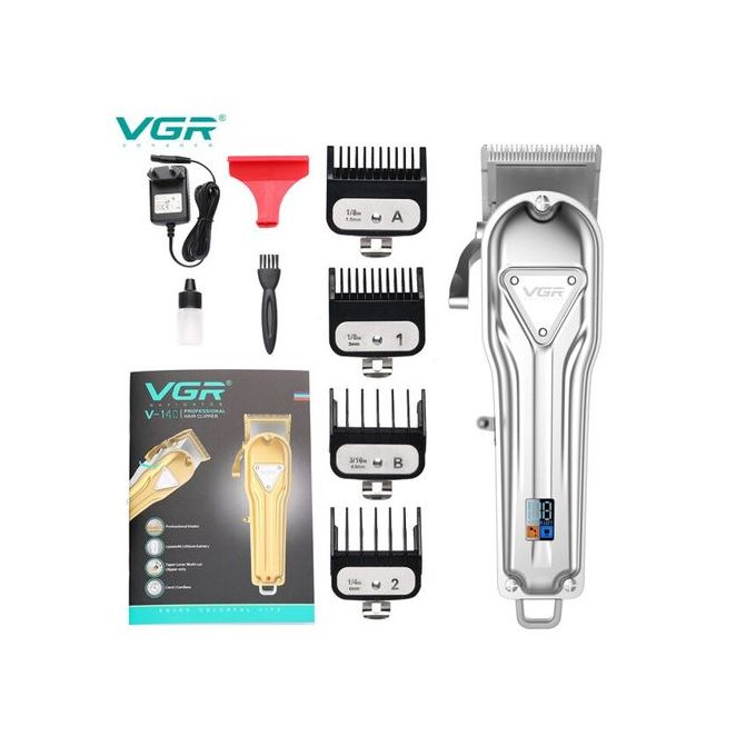 Tondeuse à Cheveux Professionnelle Rechargeable - Argent