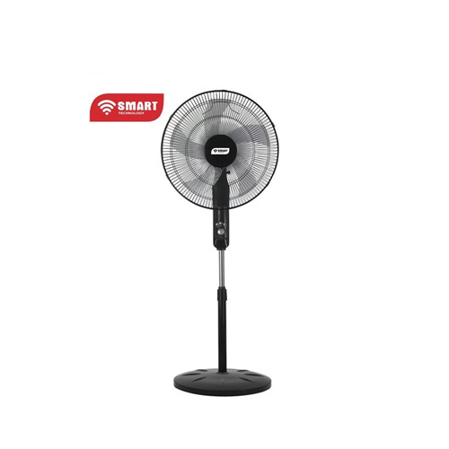 Ventilateur 18" Avec Télécommande (STV-1899RCC)-Noir-60W-5 Hélices -Garantie 1 Mois