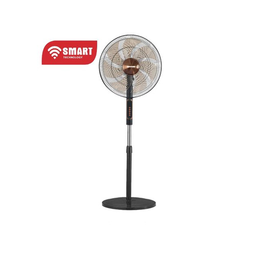 Ventilateur 18" sur Pied (STV-1859W)- Noir -70W - 7 Hélices- 4 Vitesses - Garantie 1 Mois
