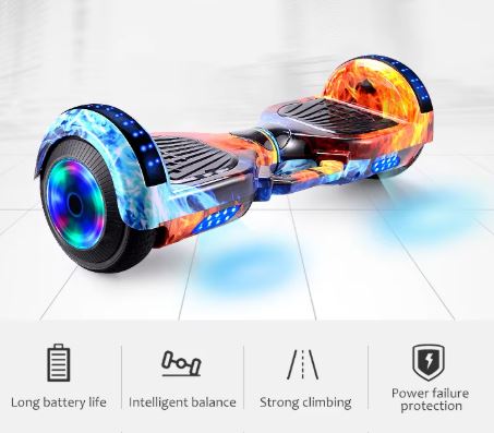 Hoverboard Électrique 6.5 Pouces – Bluetooth, Lumières