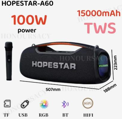 Hopestar Enceinte Bluetooth - étanche - A60 100 W-3