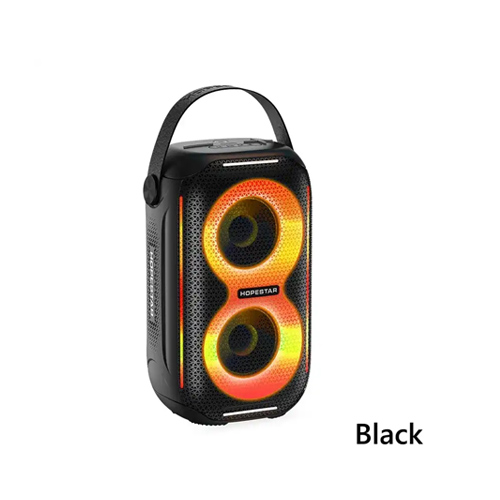 Hopestar Mini haut-parleur Bluetooth, portable, étanche, impulsion, RVB, léger, stéréo, surround