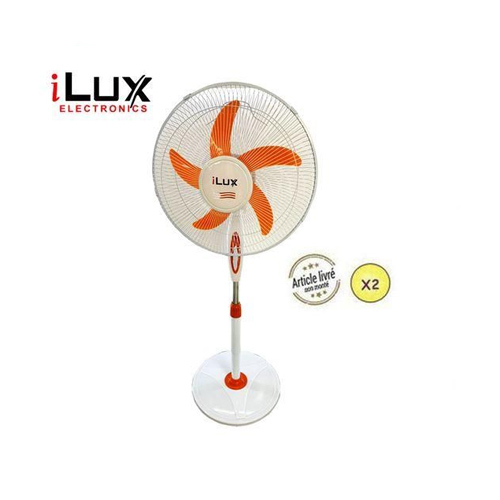 Ilux 2 Ventilateurs 16 Pouces EK1605 - 5 Hélices - 2 Pièces Dans Le Carton