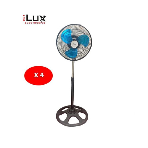 Ilux 4 Ventilateurs 10" LXF-1001 - 3 Hélices en Fer - 35W