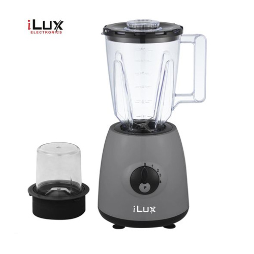 Ilux Blender & Grinder - 2 En 1- LX-375 - Bol 1.5 L - 300W - Noir