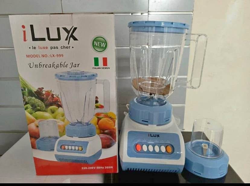 Ilux Blender LX-999 - 1.5 L - 4 Vitesses + Pulse - Bleu
