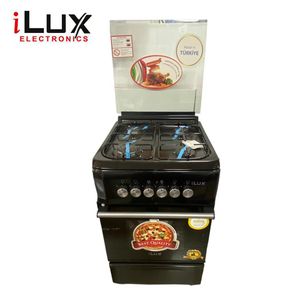 Ilux Cuisinière - Gaz 4 Feux LXG-50CB - Inox - Garantie 6 Mois