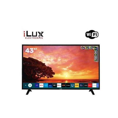 Ilux ILTV43S - Smart TV - 43" Full HD - Wifi - Noir - Garantie 6 Mois