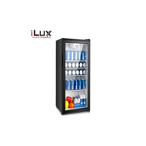 Ilux Réfrigérateur Vertical Vitré - Refroidisseur ILV139 - 139L - Noir - Garantie 6 Mois
