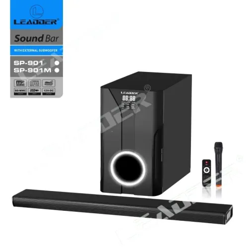 Leadder Home cinema/Barre son- Bluetooth/Radio BT/USB/SD/FM/MIC - 80W-1