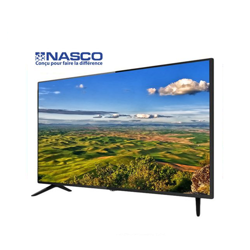 Nasco Slim TV LED 32" - HD- décodeur intégré- HDMI - USB - Noir - Garantie 12 Mois