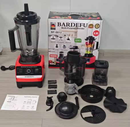 BARDEFU Robot Mixeur 8 en 1 - 4 Litres - 15 Vitesses