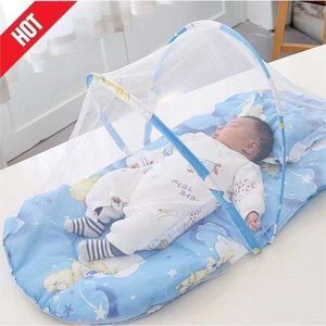 Lit Tente Pour Nouveau née Avec Matelas Et Moustiquaire- Bleu