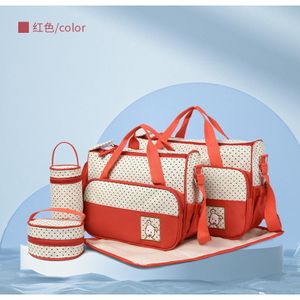 Sac A Langer 5 En 1 Pour Maman Et Bébé - rouge