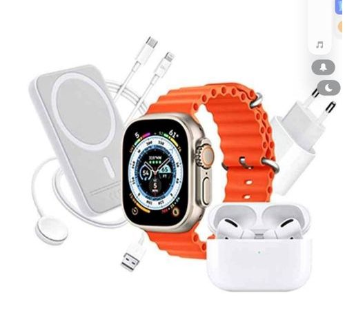 Montre Connectée Bluetooth, Avec écouteurs et Powerbank