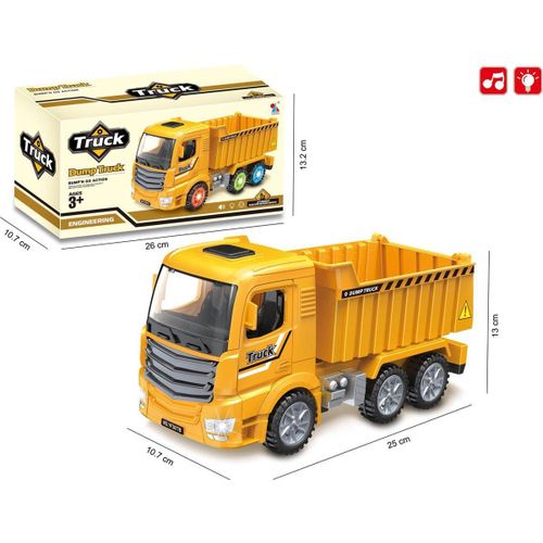 Camion-benne avec effets lumineux et sonores, 25 cm