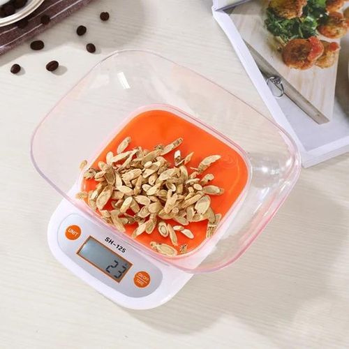 Balance de cuisine électronique 5 kg avec plateau