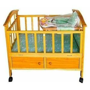 Lit Berceau Bébé Évolutif en Bois avec Rangement Intégré
