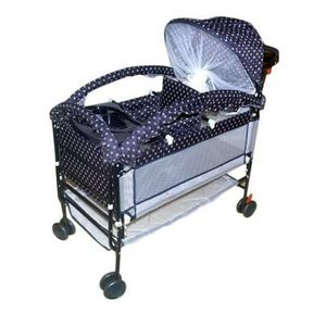 Berceau + Table à Manger Et Moustiquaire Pour Bébé- Inox