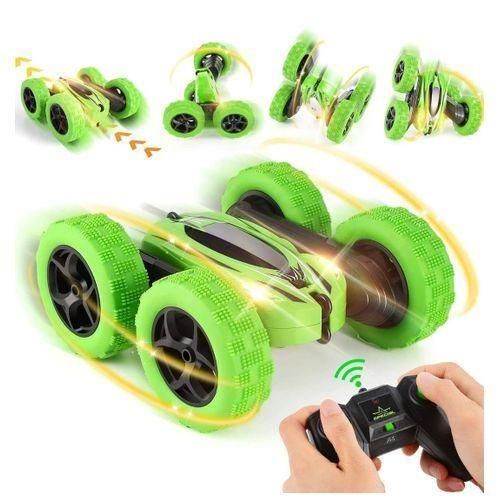 Voiture Cascade Télécommandée Enfant 360° Rotation - Vert