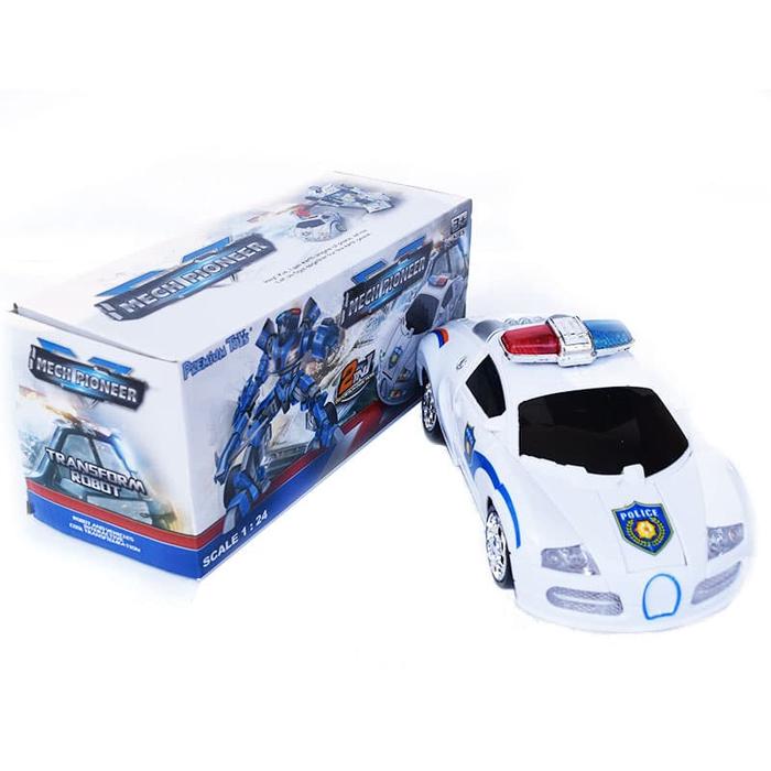 Voiture robot jouet transformable en char électrique pour enfant
