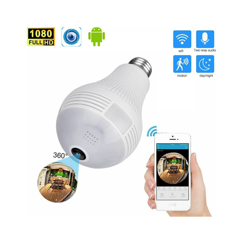 Ampoule Caméra Espion - Blanc