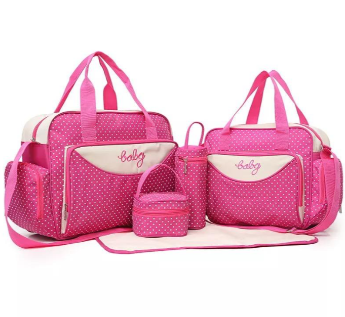 Lot de 3 sacs pour bebe - Grand format - Rose