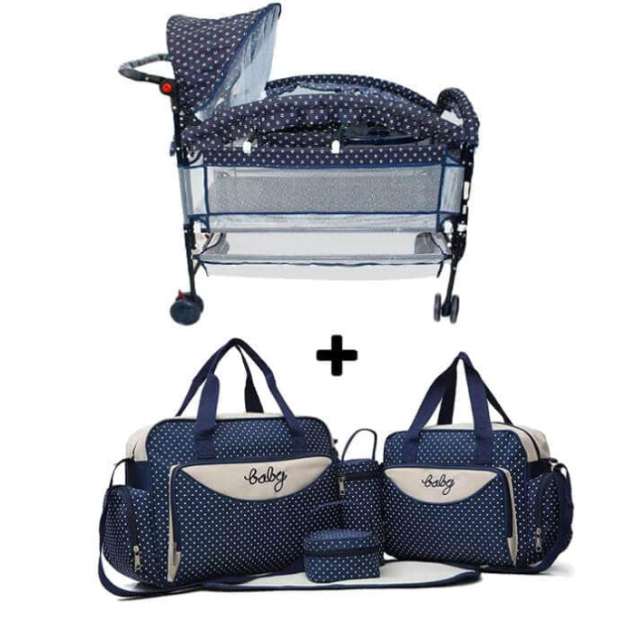 Lit Bébé + Kit de Sac à Langer