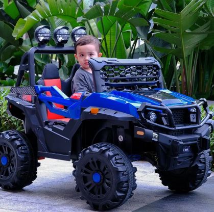 Voiture/Buggy électrique enfant à quatre roues motrices avec télécommande - 3 à 8 ans