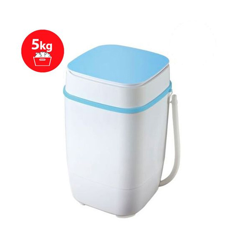 Mini Machine a laver STMLS-5K Semi-Automatique- 5Kg- Lavage et Essorage- Bleu-Blanc-Garantie 6 Mois