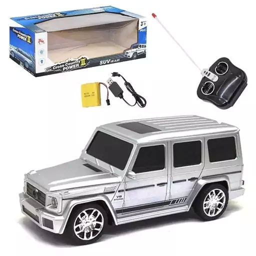 Voiture miniature Mercedes Gelendvagen, 24 cm, télécommandée, à piles, échelle 1:16, phares, rotation à 360°