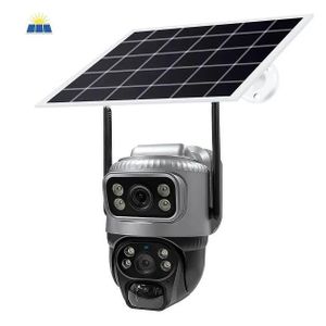 CALUS Camera De Surveillance WIFI Et Énergie Solaire VCS 20 - Double Caméra
