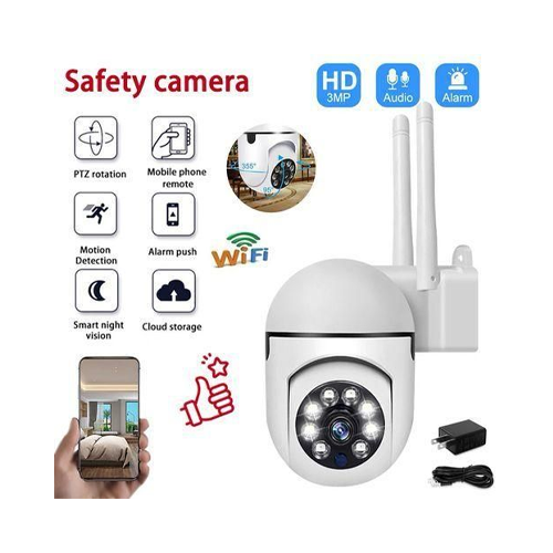 Caméra De Surveillance Wifi 3mp, Vision Nocturne, Couleur, Suivi Humain Automatique, Vidéosurveillance