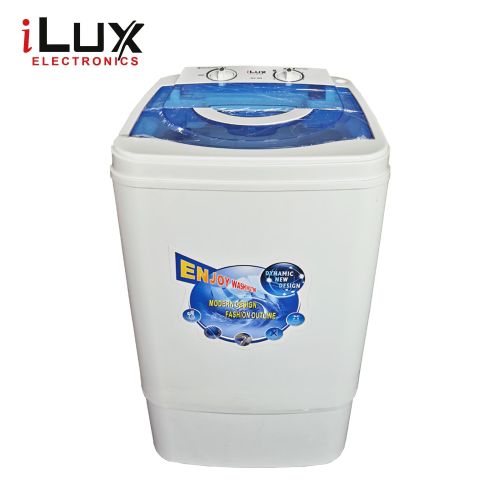 Ilux Machine à Laver WLX-7008 - 7Kg - Semi-Auto( lave et rince) Blanc - Garantie 6 Mois