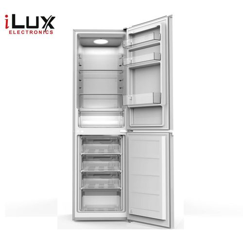 Ilux Réfrigérateur Combiné 3 Tiroirs ILCB260 T4 - Economique - 260L - Gris - 6 Mois Garantie-1
