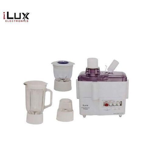 Ilux Robot De Cuisine 4 en 1 - Extracteur / Mixeur / Hachoir / Moulin - 350 W - 2 Vitesses