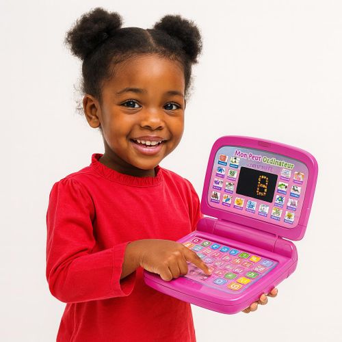 Mon petit ordinateur bilingue (Français–Anglais)- rose-1