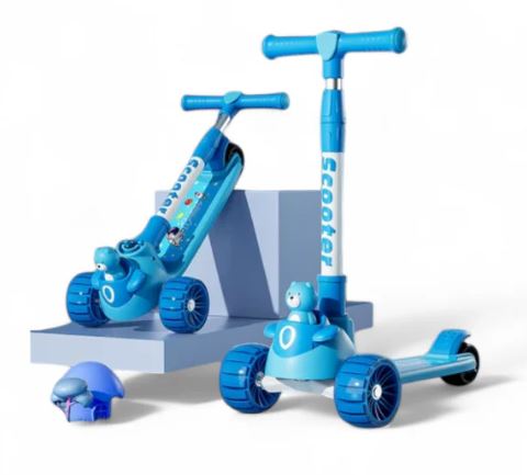 Trottinette Yo Yo pour enfants de 4 à 6ans, garçons et filles - Bleu